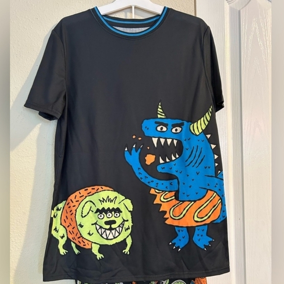 Cat & Jack Other - Kids Monster Graphic Pajama T-Shirt - Black - Cat & Jack - M (8)